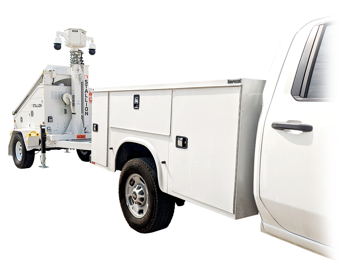 Surveillance Trailer Being Towed